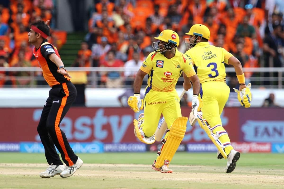 ambati rayudu Politely behave with suresh raina after run out against sunrisers hyderabad