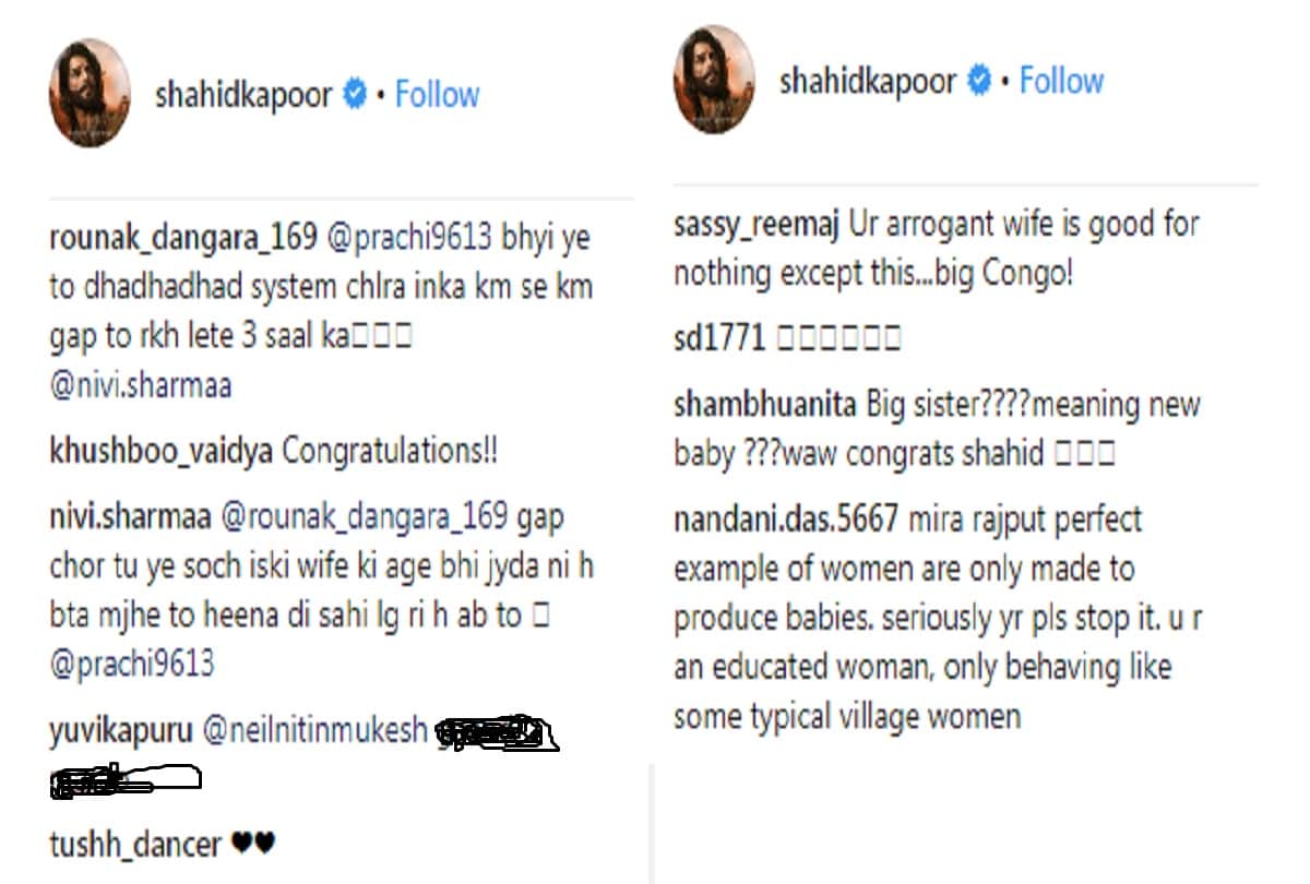 Shahid Kapoor confirms wife Mira Rajput pregnant again and he gets trolled