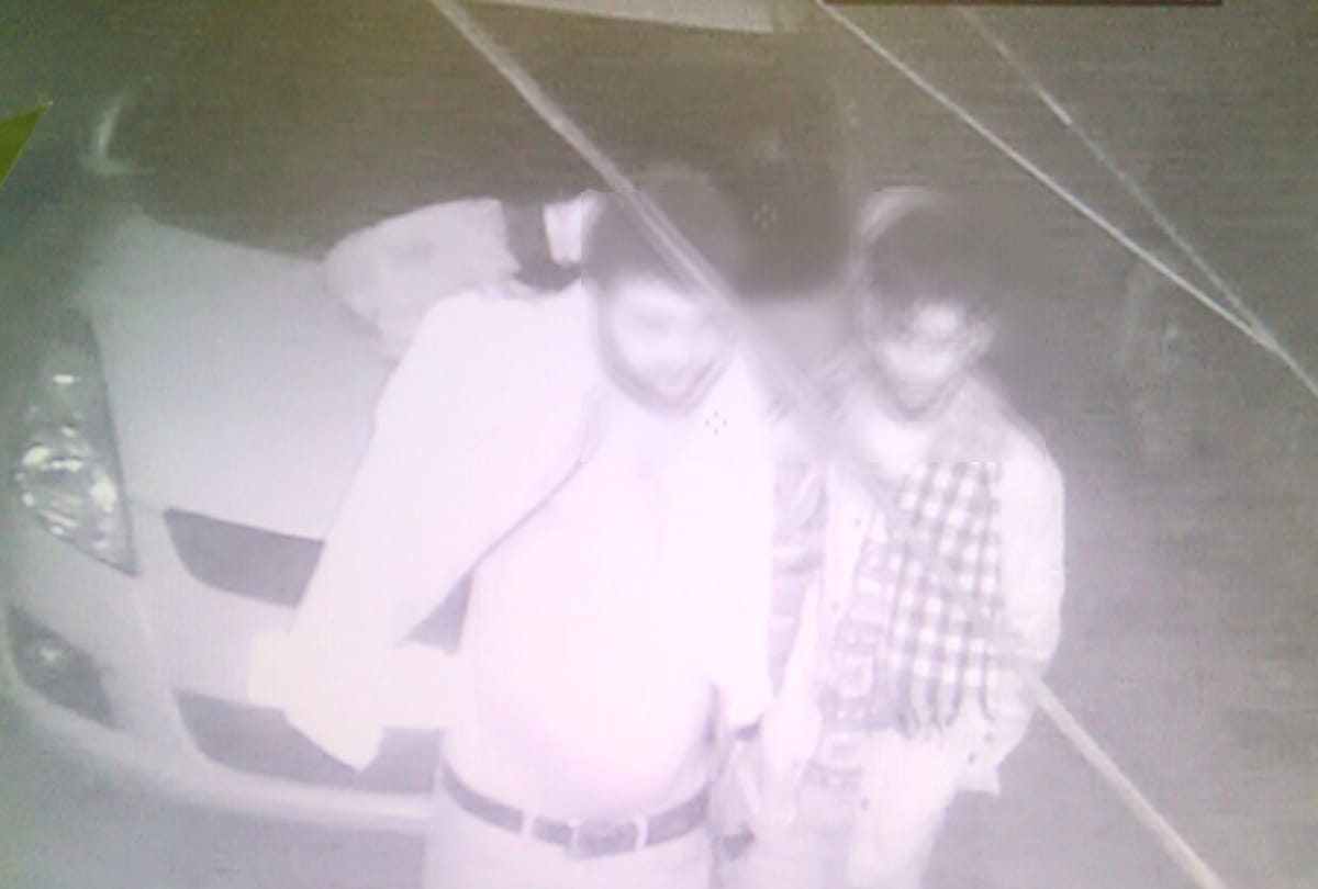 two suspects captured in cctv outside hotel at sundernagar