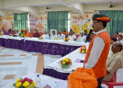  National Kshatriya conference in varanasi aanouncement for ram building in ayodhya