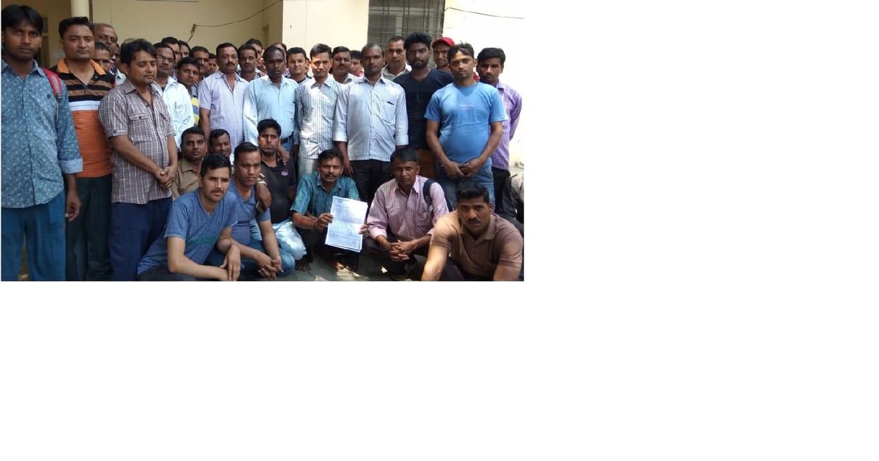 factory closed, workers protested