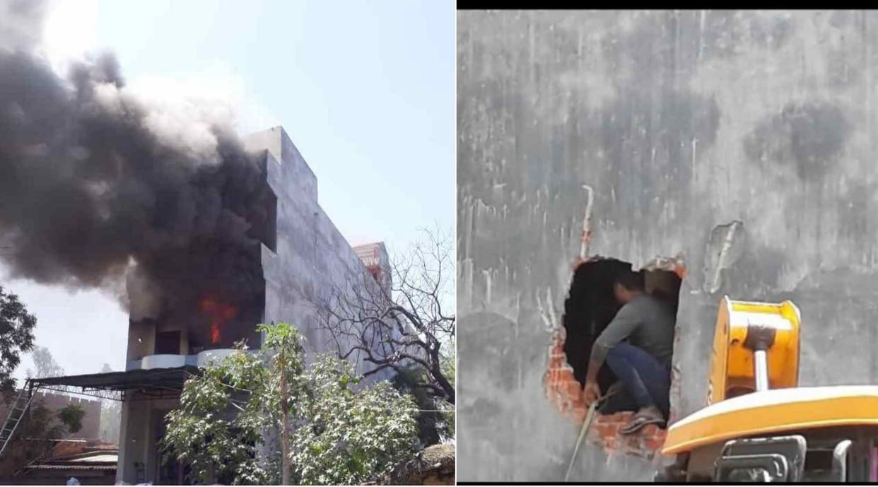 People are in fear after house caught fire see photos