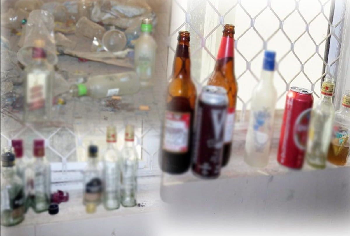 bottles of wine kept in hospital