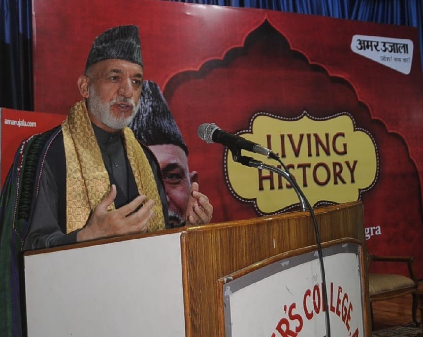 hamid karzai visited st peter's college in agra
