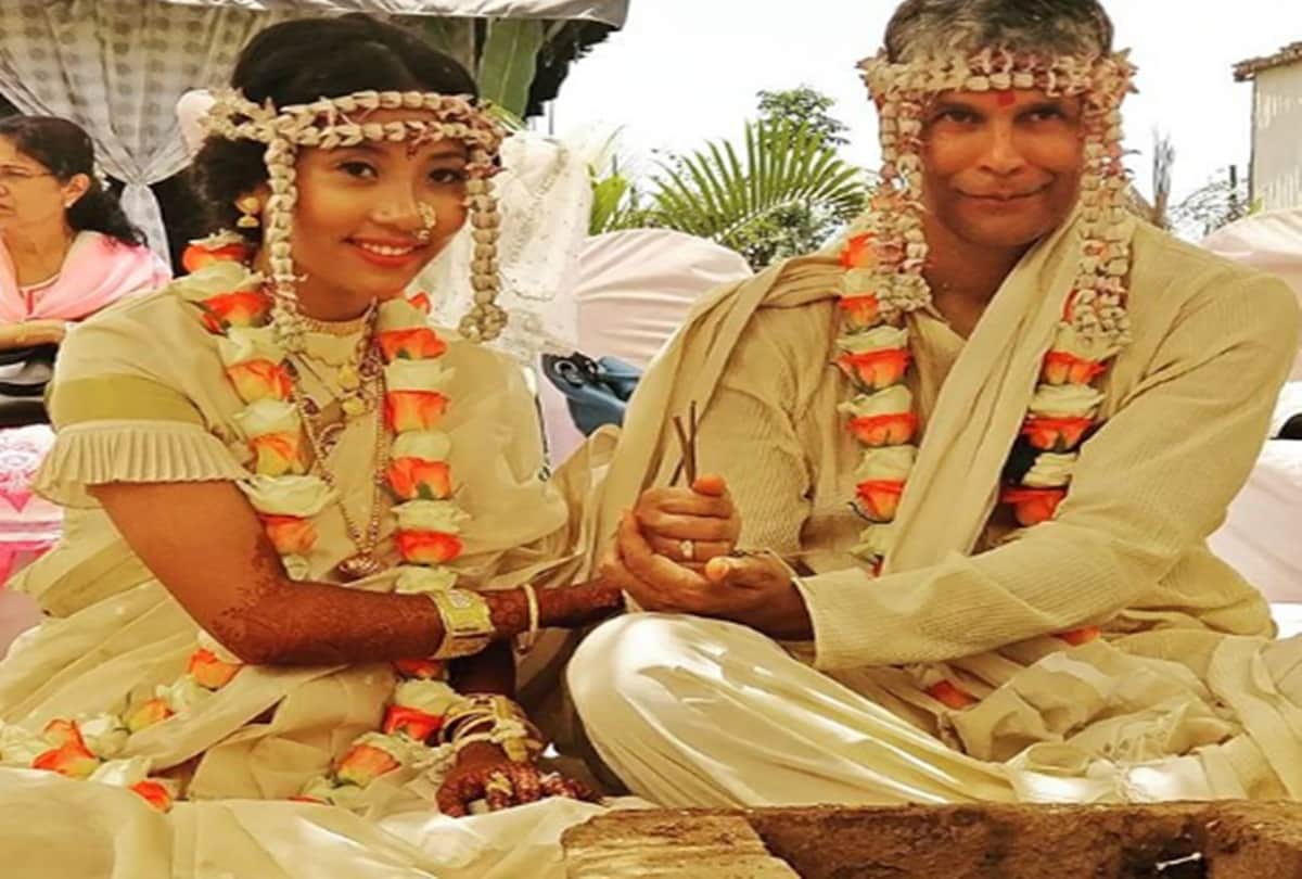 Milind Soman and Ankita Konwar honeymoon picture goes viral 