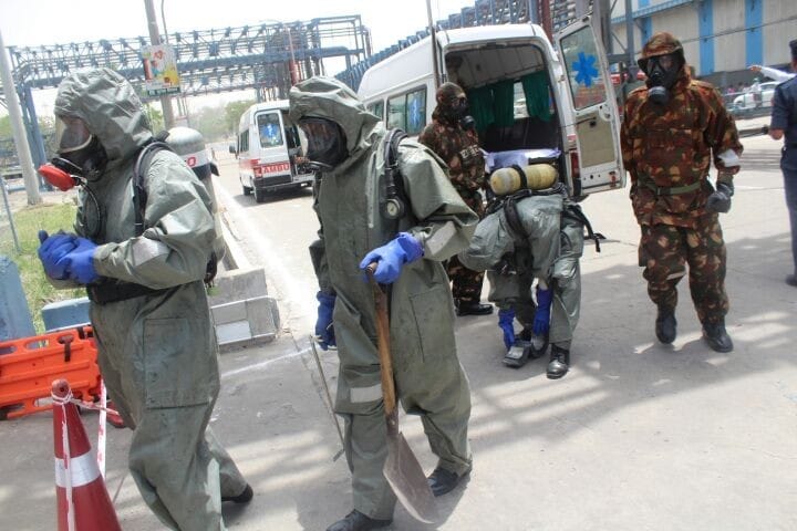 Security of the mock drill