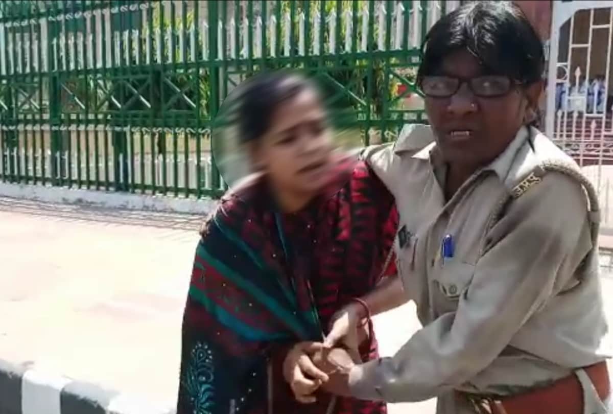 women attempt to suicide in front of up vidhan sabha