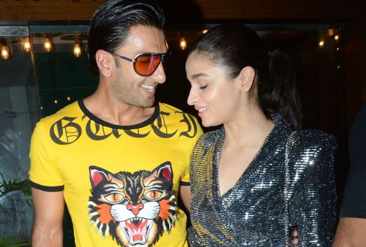 ranvir singh and alia bhatt spotted together at an party