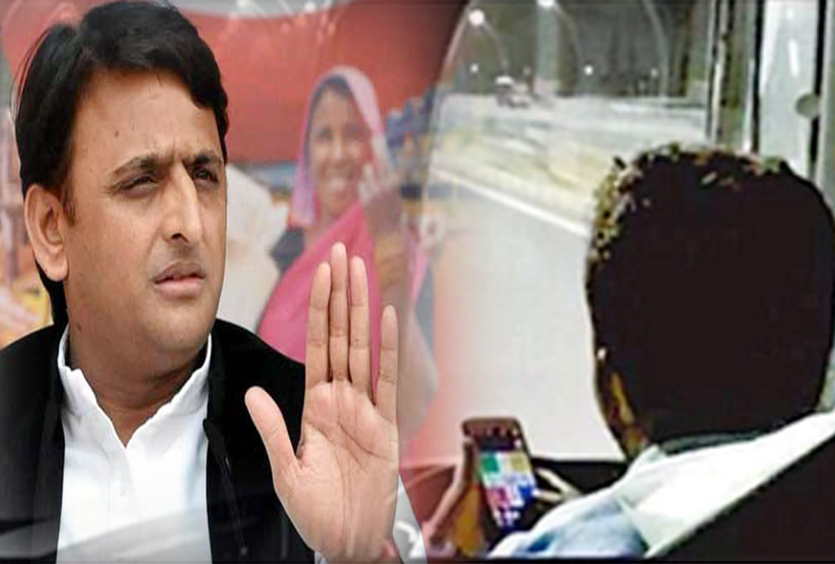 akhilesh yadav share a news about Irresponsible bus driver