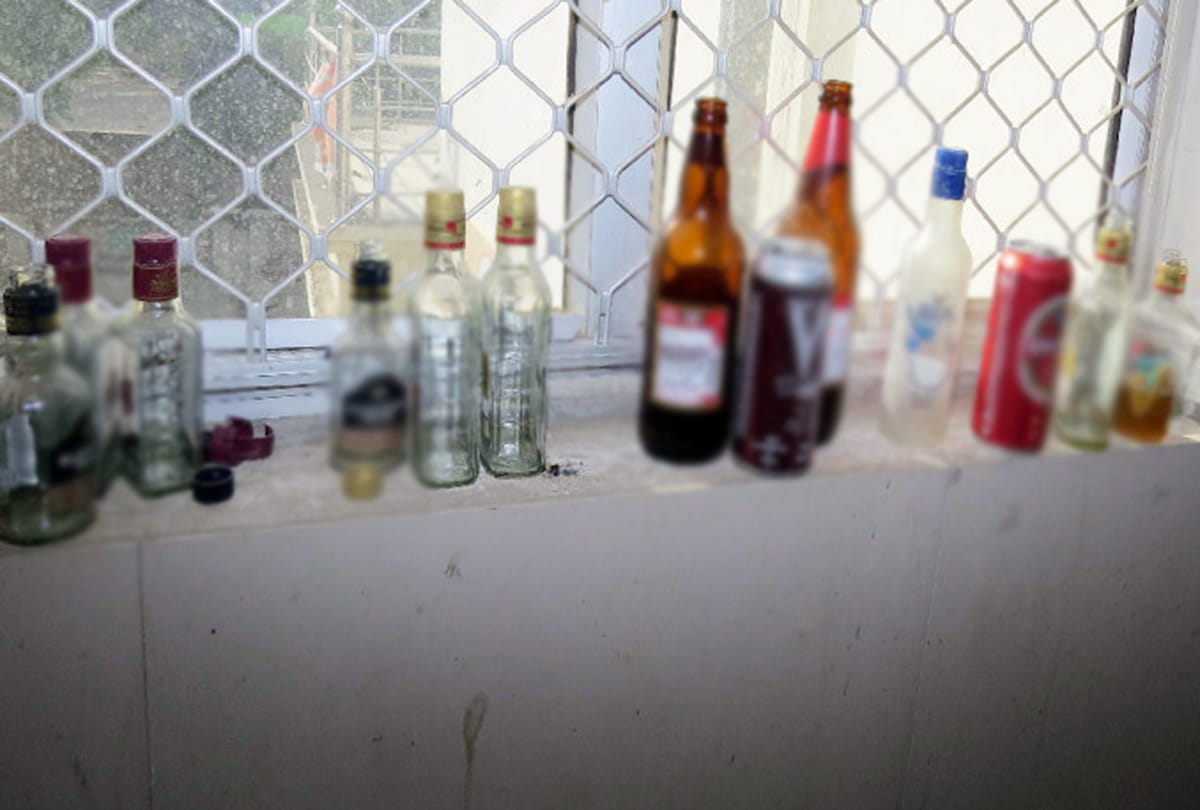 bottles of wine kept in hospital