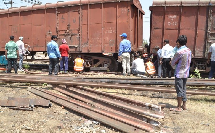 Goods train derailment haults way for other train