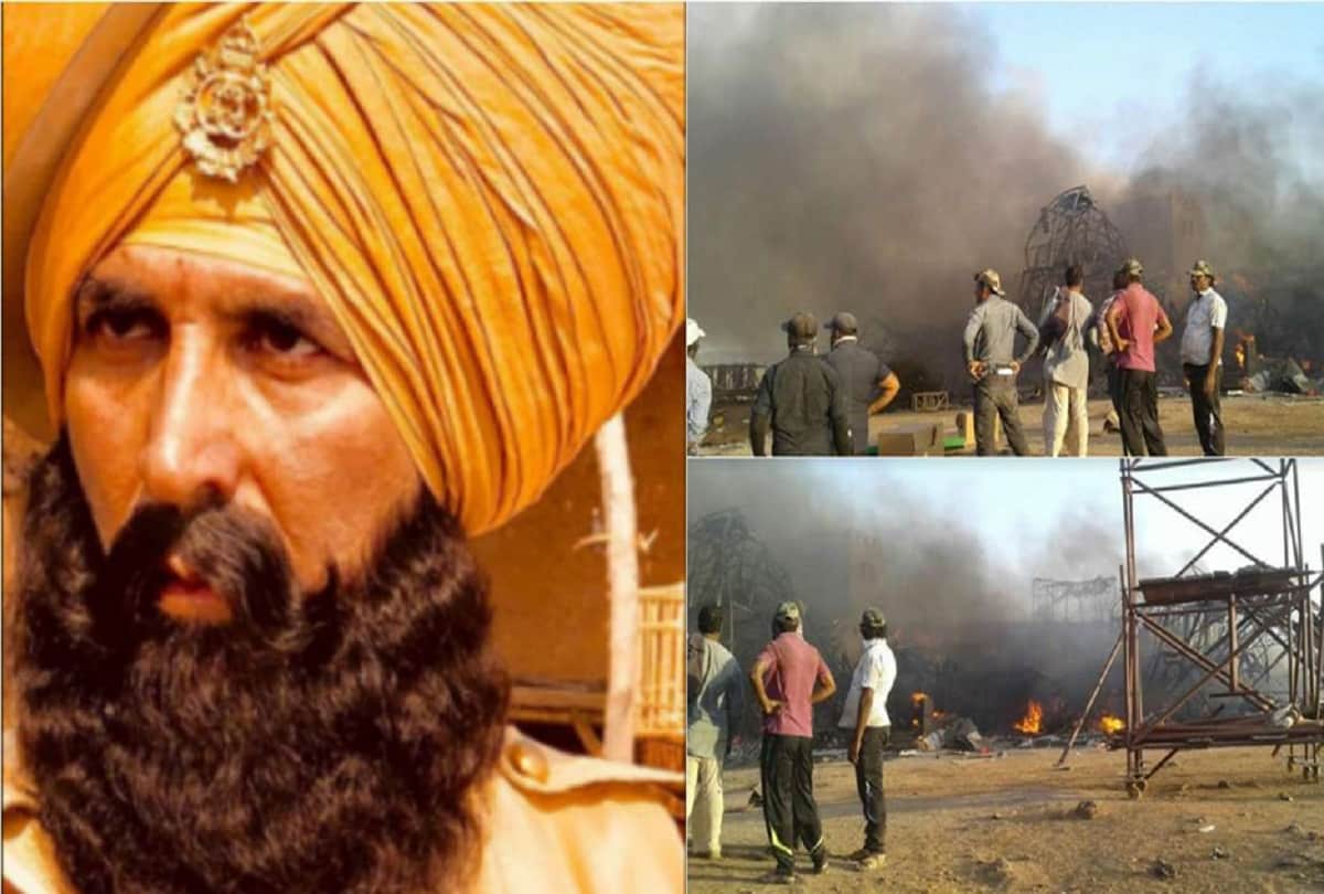 fire at set of akshay kumar film kesari