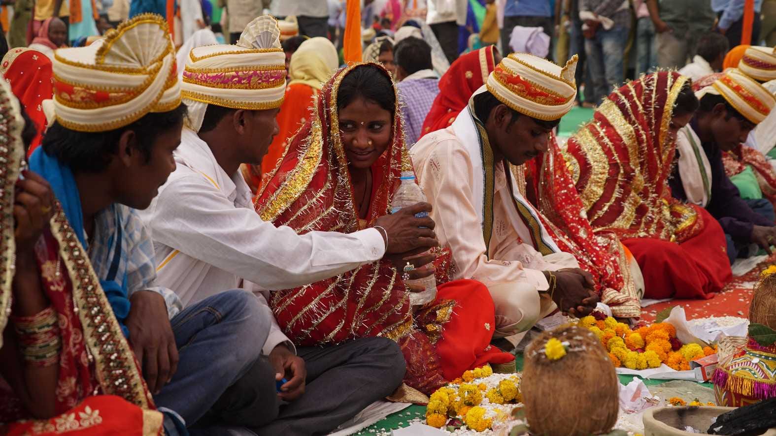 CM yogi attend UP biggest mass marriage in mirzapur see pics