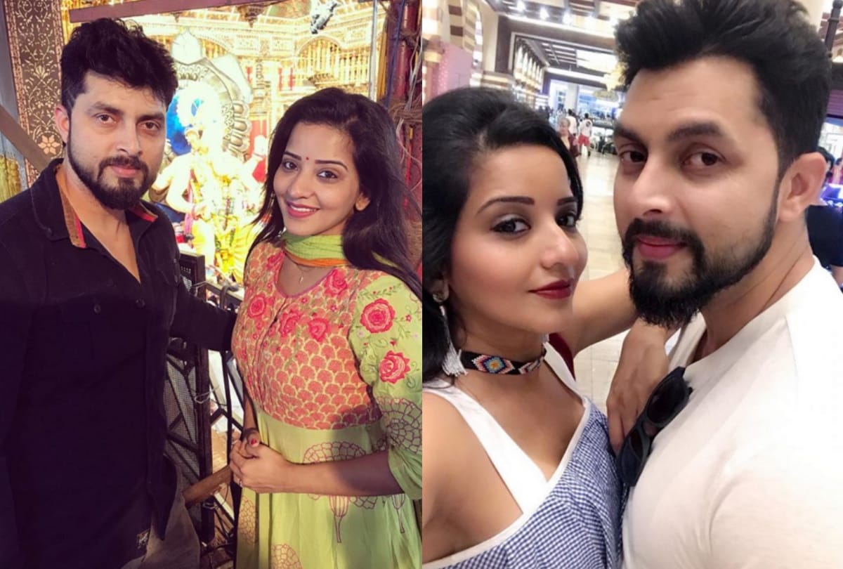 ten years completed of bhojpuri actor monalisa and vikrant singh rajpoot delhi-ncr