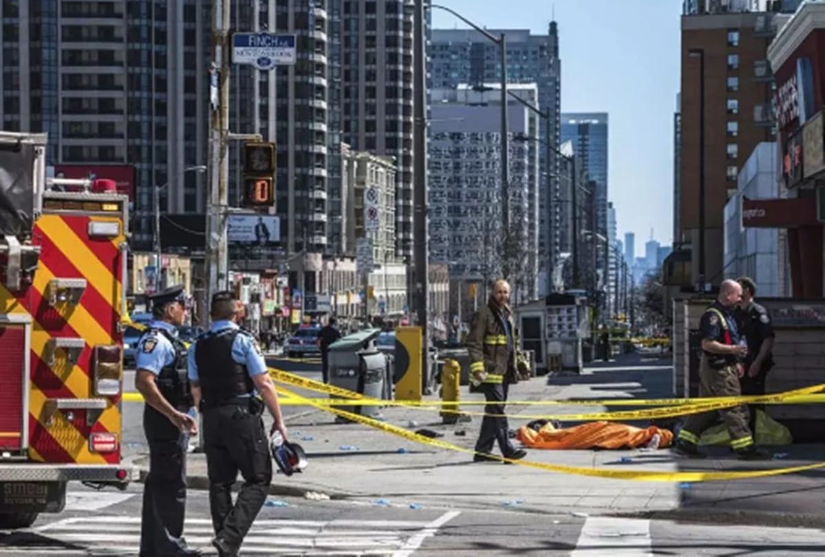 Van killed nine people and injured 16 when its driver plowed through a busy sidewalk