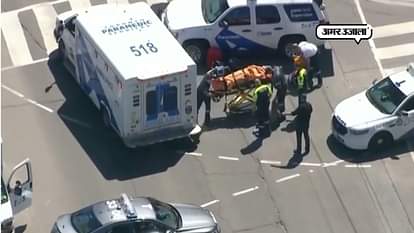 TORONTO ACCIDENT TRUCK HITS PEOPLE ON ROAD 