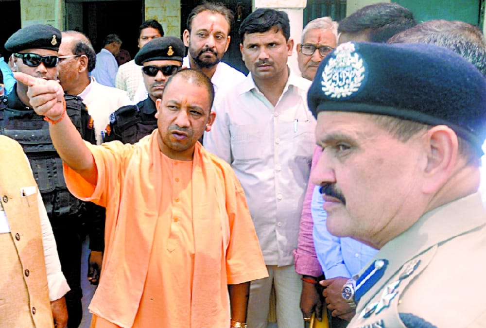 yogi adityanath in sultanpur visit.