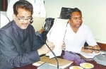 पत्रकारों से वार्ता करते राज्य सूचना आयुक्त हाफिज उस्मान। 