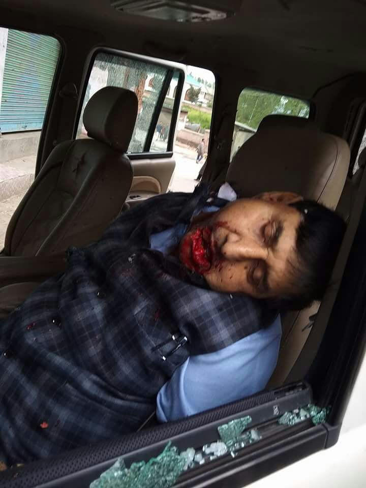 militants fired ex pdp leader ghulam nabi patel at rajpora 