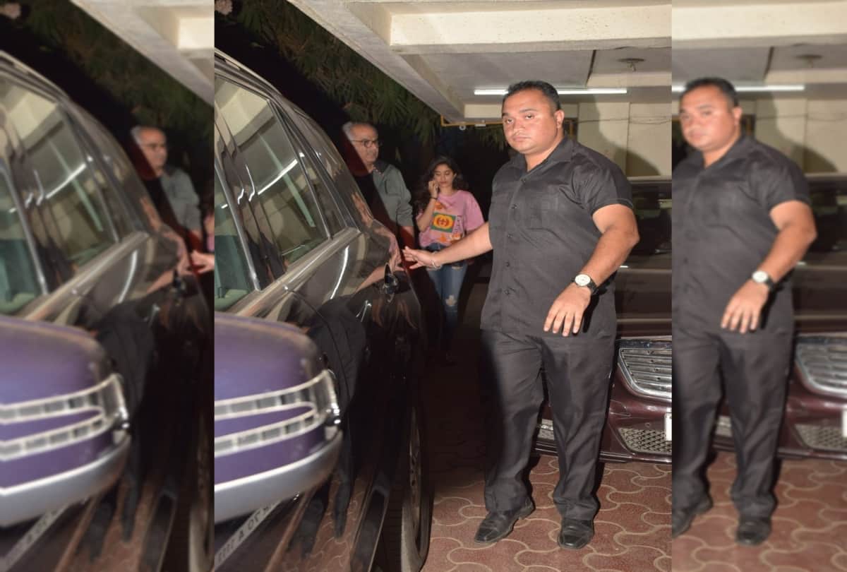 Boney Kapoor and Janhvi Kapoor spotted at Arjun Kapoors house