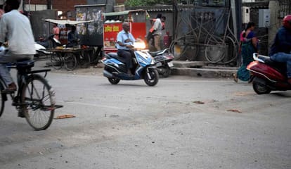 Over loaded vehicles ruuning on road at varanasi