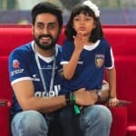 Abhishek and Aaradhya
