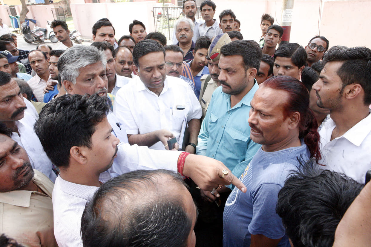 In case of illegal recovery on vehicle stand in district hospital