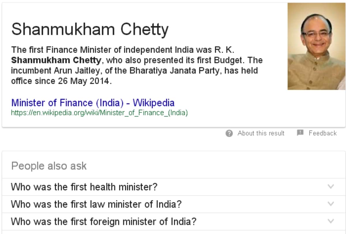 google india rectified its first pm of india mistake but still giving some wrong answers