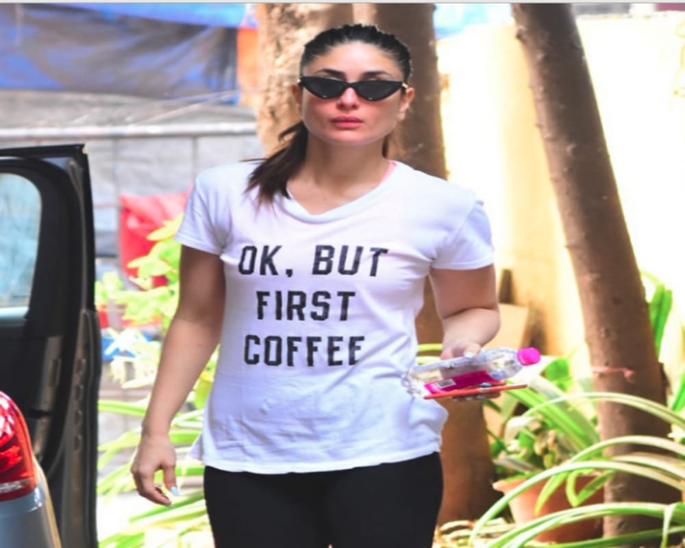 Kareena Kapoor can give you fair idea for buying tee shirts with quotes
