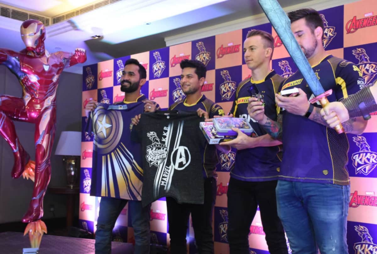 MARVELS AVENGERS & KOLKATA KNIGHT RIDERS LAUNCH SPECIAL EDITION MERCHANDISE IN DELHI
