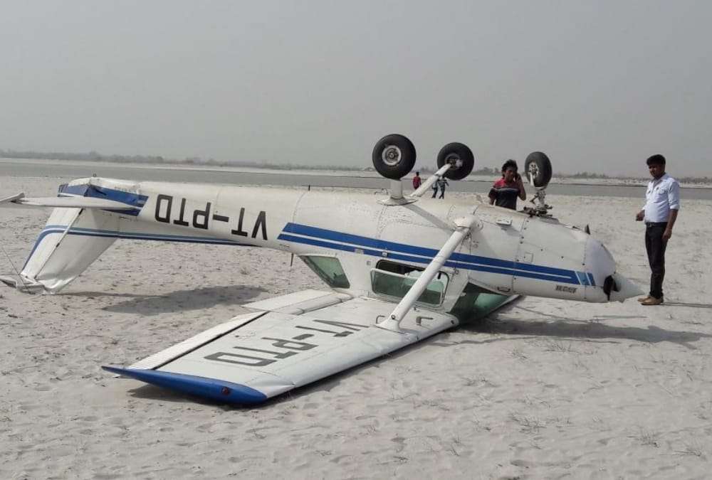 chopper crash in faizabad