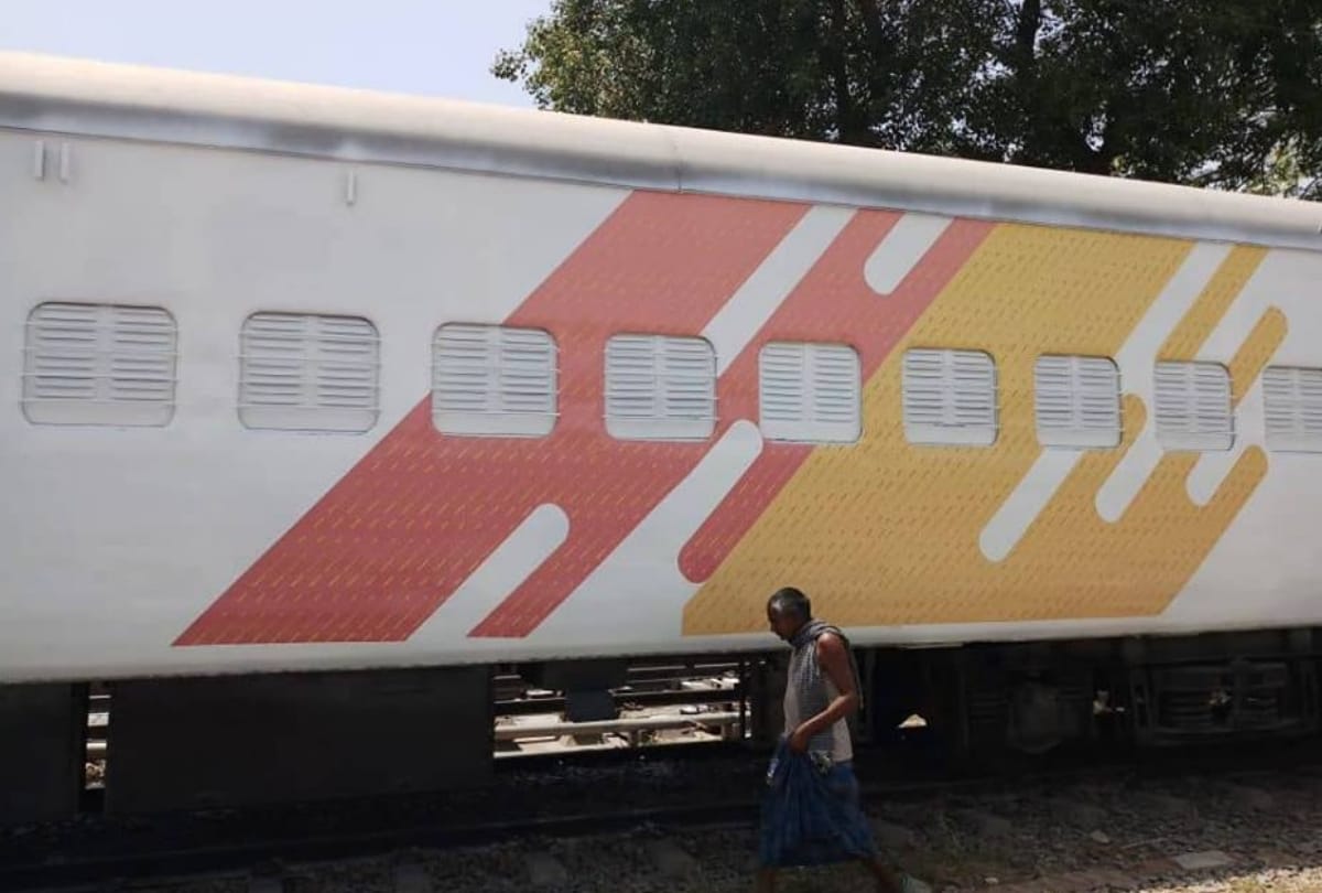 soon indian rail passenger coaches can be seen in all new colours