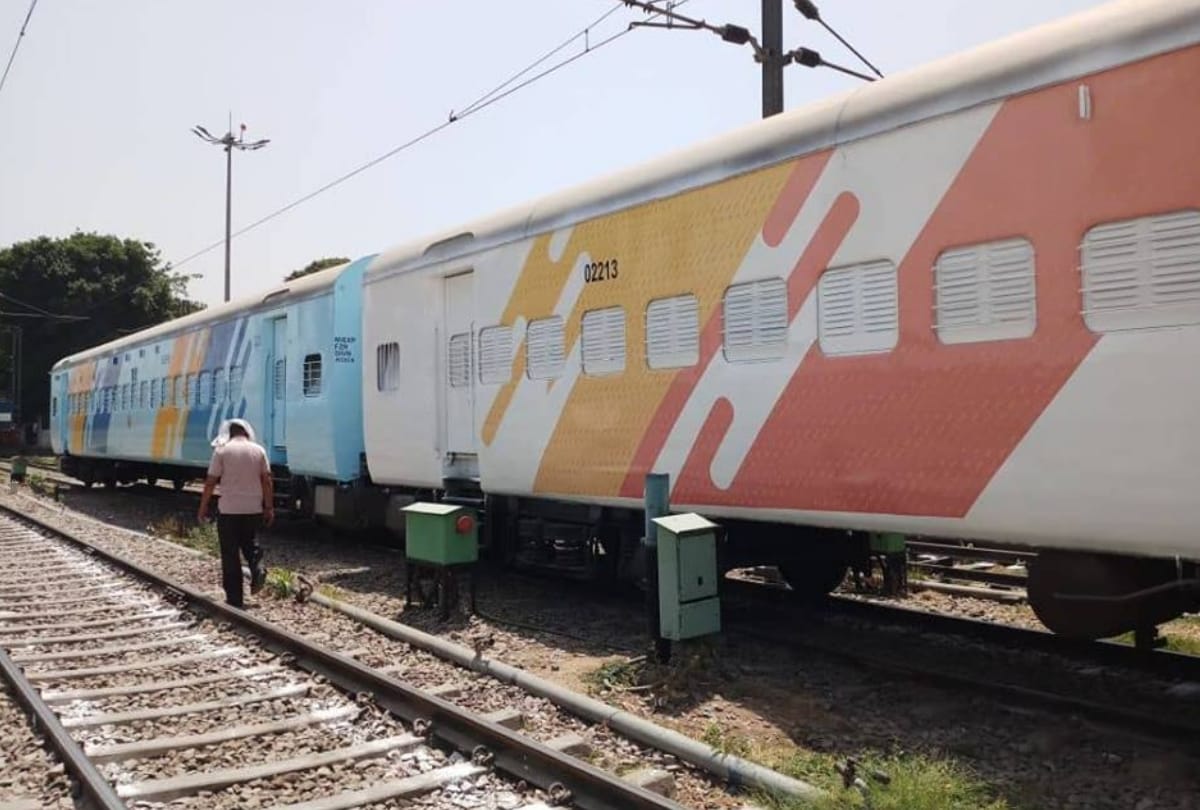 soon indian rail passenger coaches can be seen in all new colours