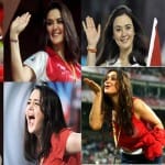 preity zinta best photos during kxip vs srh match in ipl 2018