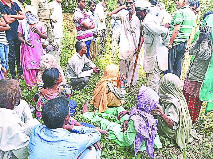 Killed child, pressed dead body