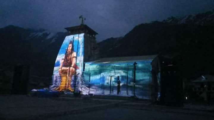 laser light show in kedarnath
