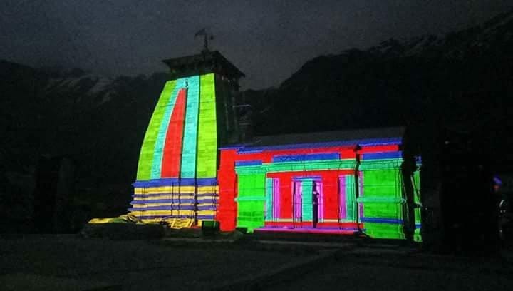 laser light show in kedarnath