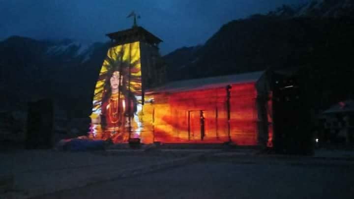 laser light show in kedarnath