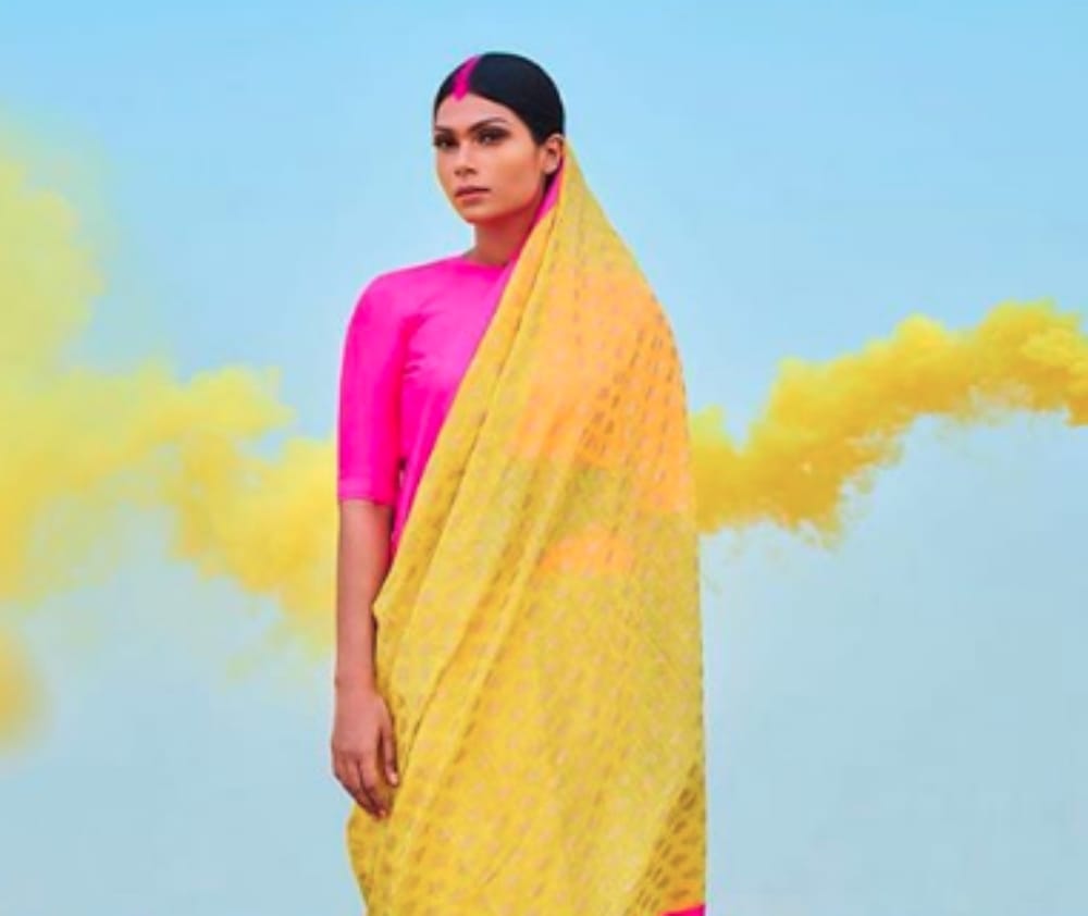 shahid kapoor friend and famous fashion designer masaba gupta new collection based on sindoor