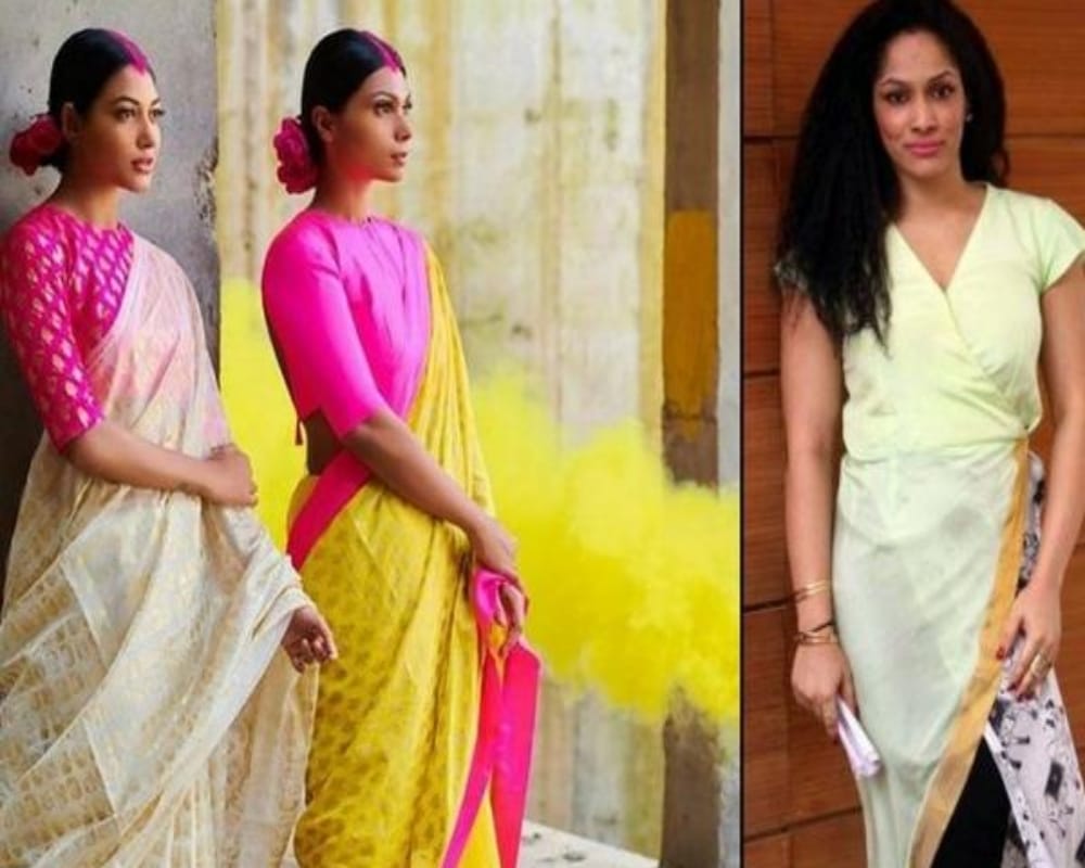 shahid kapoor friend and famous fashion designer masaba gupta new collection based on sindoor