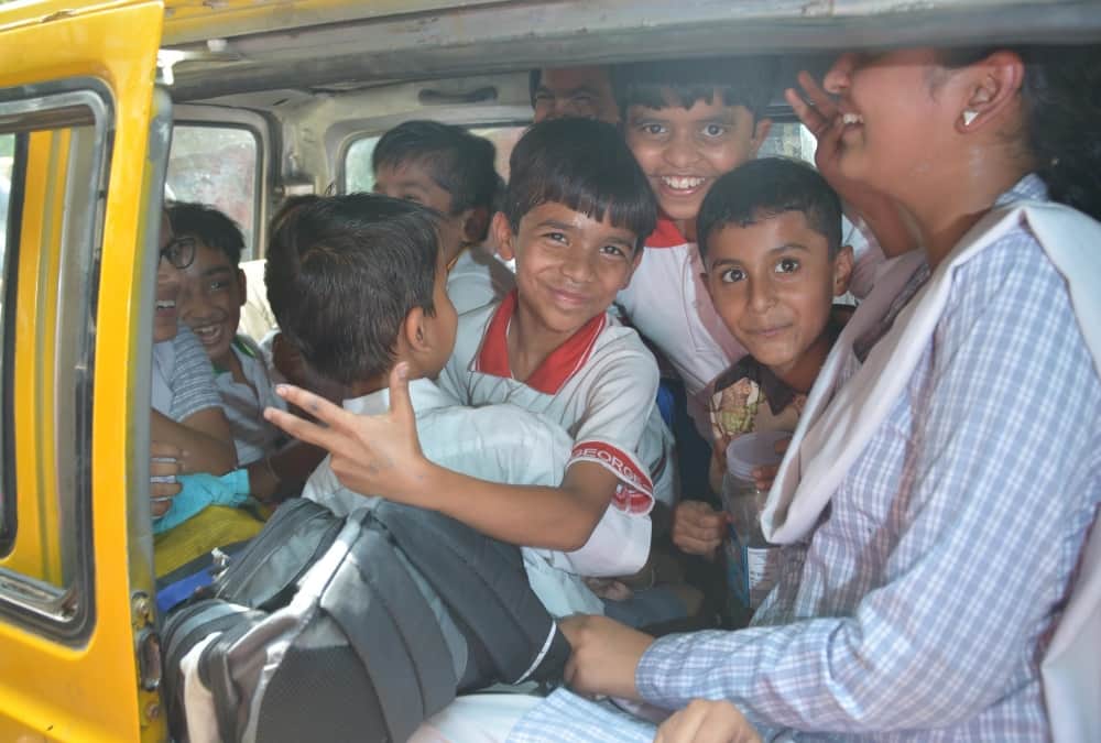 pics of carelessness in school bus and school van.