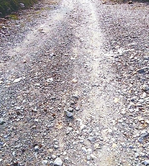 Asphalt over the road Varna movement
