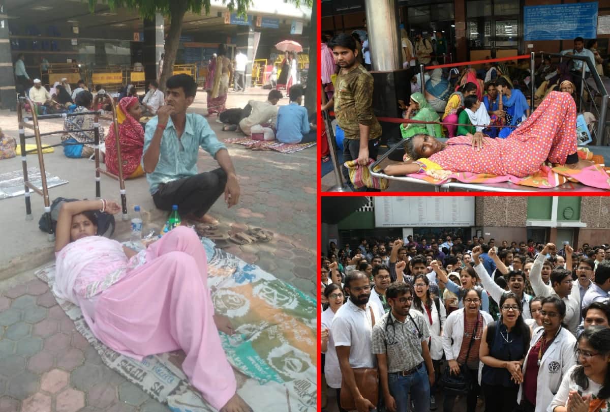 aiims resident doctors strike continues for third day against slapping to a doctor