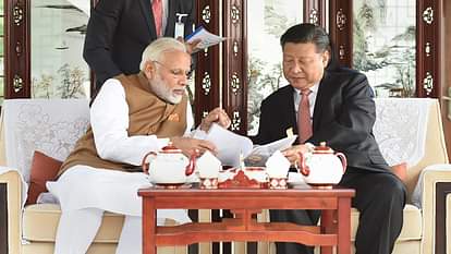 PM NARENDRA MODI AND PRESIDENT XI JINGPING TALKS OVER TEA