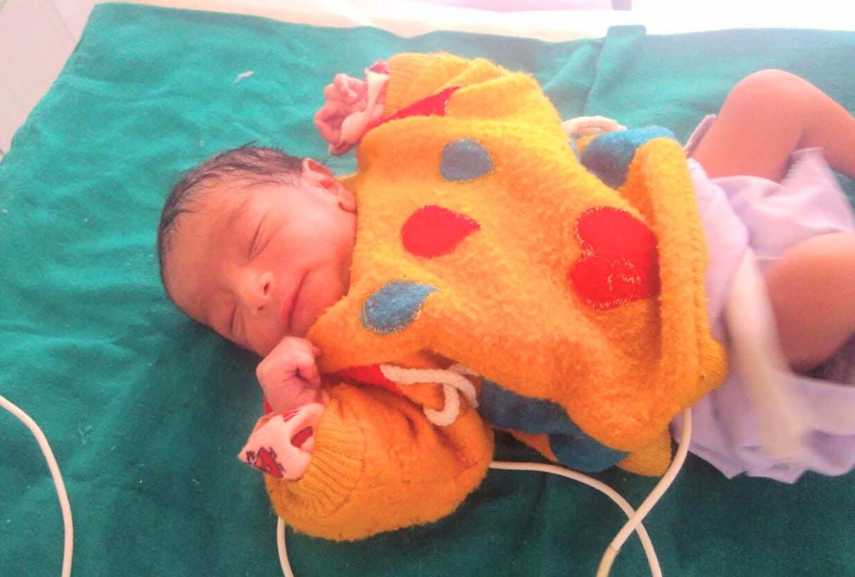 new born found in mandi hospital