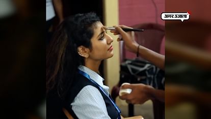 PRIYA PRAKASH WARRIER DOING MAKEUP BEFORE SHOOT GOES VIRAL