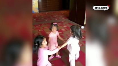 DHONI, SURESH RAINA HARBHAJAN DAUGHTERS ZIVA GRACIA AND HINAYA DANCE 