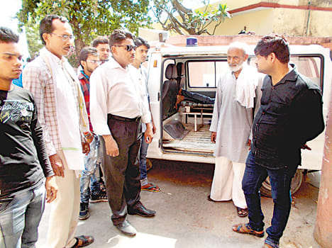Student collapsed on damaged road, truck crushed