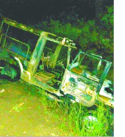 Fire erupts on bus carrying baraat in agra bjp mla relative dies
