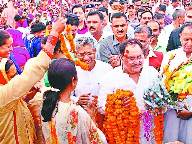 एम्स की चारदीवारी का कार्य अगले माह होगा शुरू : नड्डा